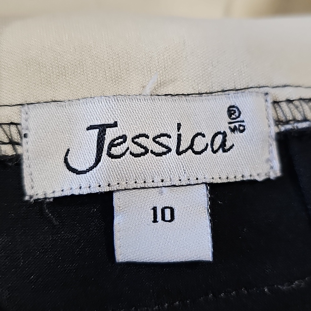 Jessica Size 10 Black and Gold Lace Mini Dress - Picture 6 of 7